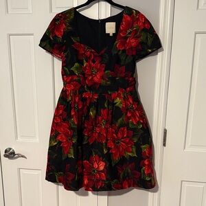 ModCloth Poinsettia Dress with POCKETS